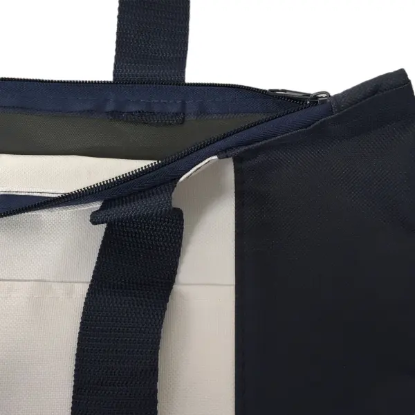 حقيبة تسوق للشاطئ مصنوعة 100% من البوليستر مقاس 600D ومزودة بسحّاب تصلح للاستخدام اليومي أو السفر
