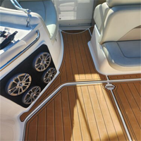 Tapis de sol en mousse EVA imitation teck pour plateforme de bain et cockpit de bateau, style SeaDek MarineMat, auto-adhésif, pour Chaparral 270 Signature 2005