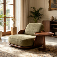 Fauteuil individuel moderne en fibre de verre, chaise d'appoint rembourrée, fauteuil de salon rétro pour le salon