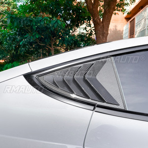 For Tesla Model 3 Body Kit Rear <b>Window</b> Side Vent Shutter Louver Cover Trim for Tesla Model 3 2017-2024 Car Accessories - Product Image 3