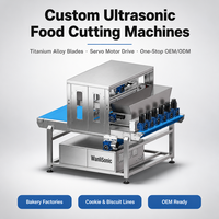 Machine de découpe automatique à ultrasons Wanlisonic pour biscuits, coupe-pâte en acier pour la production complète en boulangerie