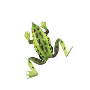 Señuelo de pesca de rana suave, cebo de silicona elástica con gancho de garra, cabeza de <span class=keywords><strong>serpiente</strong></span>, lubina, superficie de mar, 65mm, 17,2g - Product Image 5