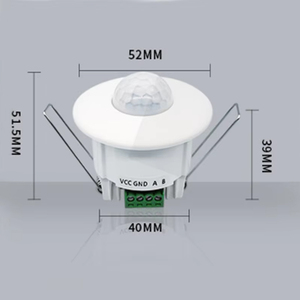 Sensor de <span class=keywords><strong>Movimiento</strong></span> PIR <span class=keywords><strong>Empotrable</strong></span> en <span class=keywords><strong>Techo</strong></span>, Mini, 360 Grados, DC9V-24V, RS485, IQ-SM16, OEM/ODM Disponible - Product Image 1