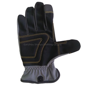 Gants de travail pour hommes Shunyu, en polyester/cuir synthétique, compatibles écrans tactiles, flexibles et durables pour la construction, la mécanique et l'entrepôt - Product Image 3