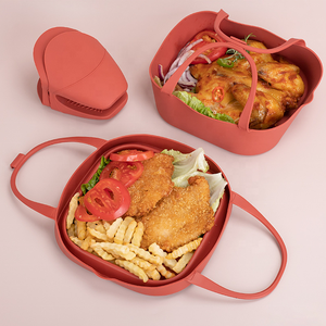Nouveaux accessoires <span class=keywords><strong>de</strong></span> cuisine en promotion : Doublure <span class=keywords><strong>de</strong></span> friteuse à air réutilisable en silicone, ronde, pliable, durable et écologique, à double usage - Product Image 3