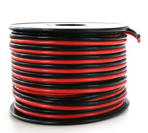 Altavoz de cobre estañado desnudo CCA transparente Cable de audio doble Sistema de sonido Iluminación del motor Cable de conexión de luz LED - Product Image 1