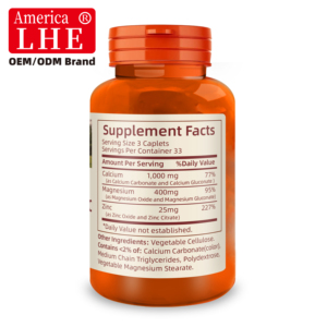 Calcium et magnésium pour le soutien immunitaire, favorise la santé des os et la fonction nerveuse et musculaire, apaise et détend l'humeur, 100 capsules - Product Image 5
