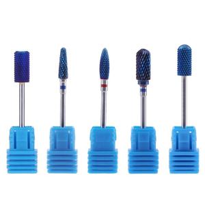 Punta per fresa per unghie in carburo di tungsteno blu liscia 2026 all'ingrosso per studi di nail art - Product Image 1