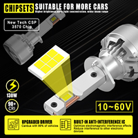 G-VIEW G18W H1 H8 130W 30000LM Auto Led Phare Ampoule Super Lumineux Blanc 6000K Antibrouillard Remplacement Halogène Mise À Niveau Kit