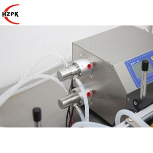 Machine de remplissage automatique HZPK à 4 têtes pour boissons, bouteilles en verre et bocaux de 500 ml, avec petite bande transporteuse - Product Image 3