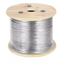 Câble en acier inoxydable de production industrielle 1mm 2mm 3mm 4mm 5mm 6mm