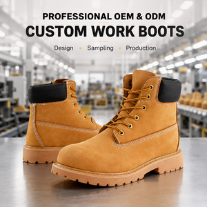 Bottes imperméables pour hommes, fabrication OEM ODM, chaussures de sécurité isolées pour la construction industrielle, respirantes, avec embout en acier - Product Image 1