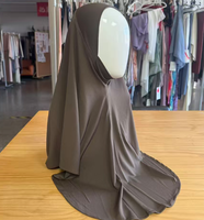 Hijab sport instantané prêt-à-porter, respirant, doux, extensible, en jersey mesh intérieur, style ninja Najwa, pour femmes.