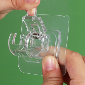 Support de <span class=keywords><strong>tringle</strong></span> à rideau auto-adhésif sans perçage avec crochets pour fixation <span class=keywords><strong>murale</strong></span> pratique - Product Image 6