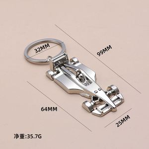 Custom Car Key Chain Stainless Steel Keyring Personalized Fashion Metal Car Sports <b>Gift</b> <b>F1</b> Racing Car Key Pendants - Product Image 5