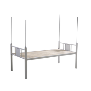 School Dormitory 2 Layers Bunk Bed for Adult With <b>Mattress</b> Apartment Metal Bunk Bed Iron <b>Double</b> Metal Bed - Product Image 2