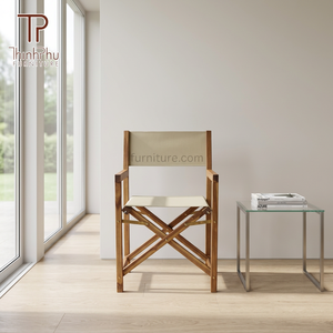 Silla de Director de Madera de Acacia Contemporánea a Buen Precio para Uso en Interiores y Exteriores, para Jardín, Eventos, Sala de Estar, Parque, Patio - Product Image 4