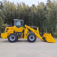 Chargeuse sur pneus de qualité industrielle, capacité de charge nominale de 1500 kg, godet de 2,2 m³, grand axe de roue, structure robuste, machines de construction agricole