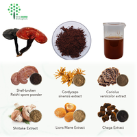 Poudre d'extrait de champignon Reishi biologique, extraite par solvant, double polysaccharide, bêta-glucane, triterpène Reishi, en fût