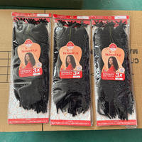 Lot de 3 mèches de cheveux pré-étirées Afro Kinky pour tresses, 250g, 24 pouces, couleur gris, extensions Cuban Twist
