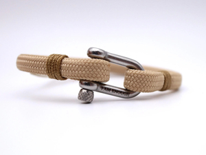 Brazalete de Acero Inoxidable con Forma de U, Hecho a Mano con Cuerda Milanesa, Unisex, Moderno, Casual/Deportivo, Regalo de Joyería, Estilo Marinero - Product Image 5