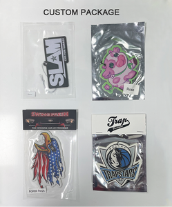 น้ำหอมปรับอากาศรถยนต์คุณภาพสูงแบบแขวน ตัวอย่างฟรี กลิ่นหอมสีดำ พิมพ์โลโก้ได้ตามต้องการ - Product Image 5