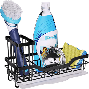 Dispensador de jabón para platos y soporte de esponja bonito para organizador de fregadero de cocina Caddy fabricante esponja maquillaje funda de silicona - Product Image 1