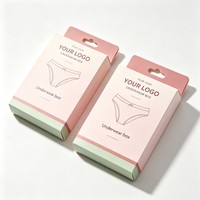 Boîte d'emballage en gros personnalisée avec logo pour sous-vêtements, avec crochets, transparente, pliable, pour la vente au détail de chaussettes, sous-vêtements et soutiens-gorge