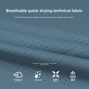 Quick-drying Breathable Moisture Wicking Men's Overalls Short Sleeve Solid Sporty Marathon Running Team Printed Logo <strong>Clothes</strong> - Product Image 2