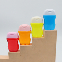 Bouteille en plastique transparente vide de 30 ml à presser pour désinfectant pour les mains, gel alcoolisé