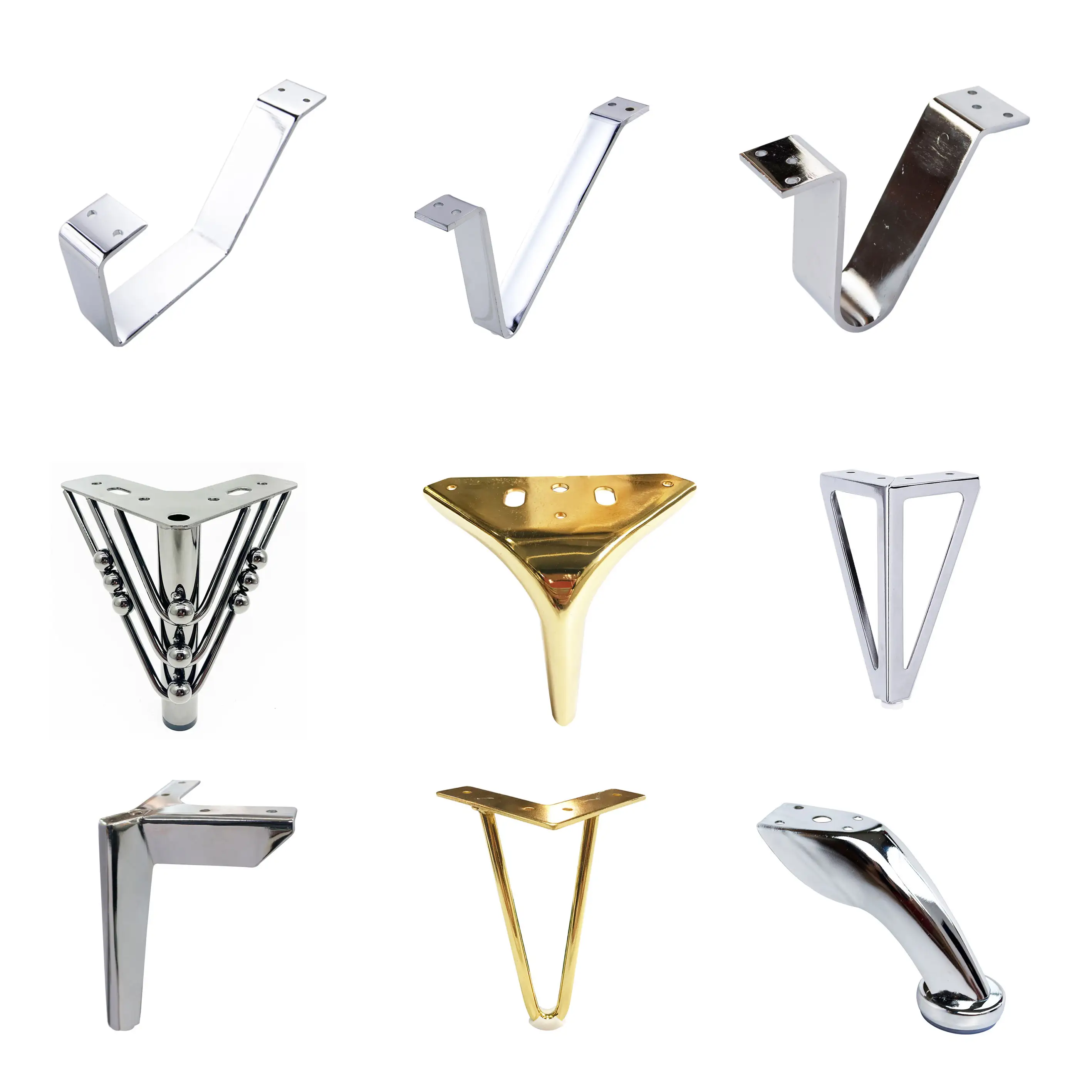 Good Quality Customized Stainless Steel Modern Sofa Component Chair Base Furniture Legs For Sofa