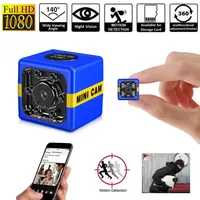 Mini caméra sport WiFi 1080P Full HD CMOS, caméra DVR pour voiture, support de téléphone, vélo et perche à selfie, détection de mouvement, vision nocturne