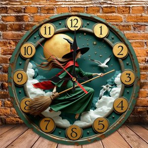 Round Wooden <b>Wall</b> <b>Clock</b> 25x25Cm <b>Silent</b> Home Decor For Bedroom Living Room - Product Image 4