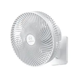 Silencioso Temporizador Multifuncional De 10 Polegadas Auto-Oscilante Com Controle Remoto Magnético Para O Ventilador Elétrico Montado Na Parede Do Hotel Home Office