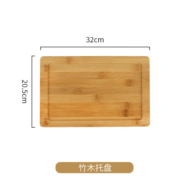 Rectangular dessert tray
