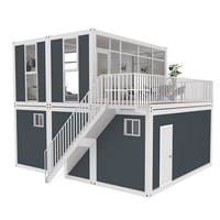 Maison conteneur modulaire préfabriquée sur mesure en gros - Bâtiment moderne de bureau, école, salon, chambre à coucher de taille personnalisable 20FT/40FT