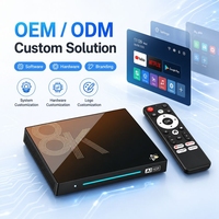 H96Max M9S Android 14 TV Box 4K con Decodificador AV1, 4K 120Hz, WiFi 6, BT5.4, 4GB/8GB, 32GB/128GB, en Stock, OEM, ODM