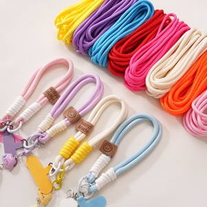 Cordon tressé en polyester coloré 5M 5mm pour bijoux DIY, breloques de téléphone et matériaux d'artisanat - Product Image 1