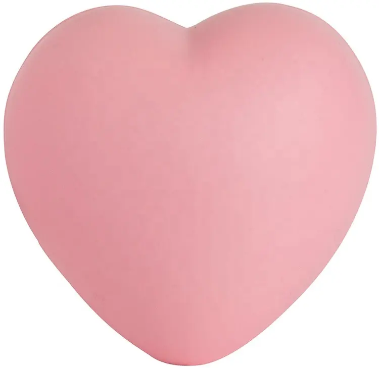 Прочная резиновая игрушка унисекс из полиуретановой пены, шарик для снятия стресса в форме сердца, популярная рекламная акция для детей