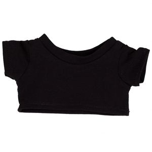 Wholesale Custom Logo Handicrafts <b>Clothes</b> 10/15/20cm Cotton T-Shirt Black White Short Sleeve Tops for DIY Outfit - Product Image 6