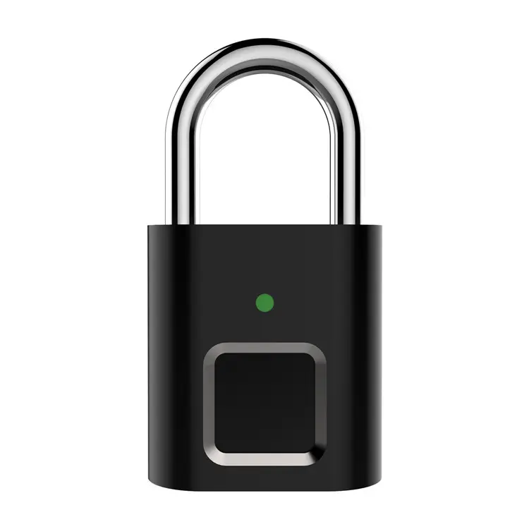Travel zinc alloy portable smart fingerprint luggage lock padlock fingerprint lock