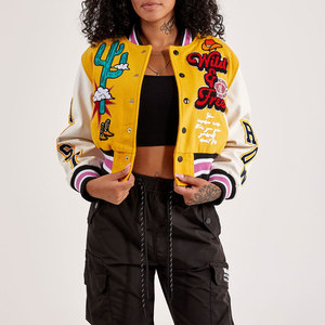 Best Winter Collection <b>Women</b> Varsity <b>Jacket</b> Breathable Canvas Comfortable Casual Wear Quick Dry <b>Lightweight</b> - Product Image 1