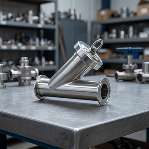 Filtre en Y SS 316L forgé et poli, connexion par soudage haute pression, pour alimentation en eau - Product Image 3