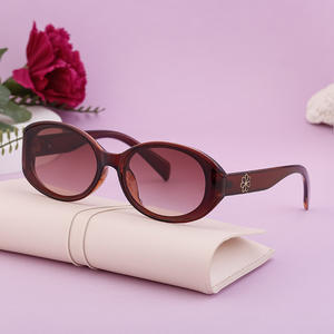 Lunettes de soleil à monture ovale noire pour femmes, Protection UV400, lentille en PC, Style Instagram, lunettes de soleil à la mode, pare-soleil de classe 2 - Product Image 3