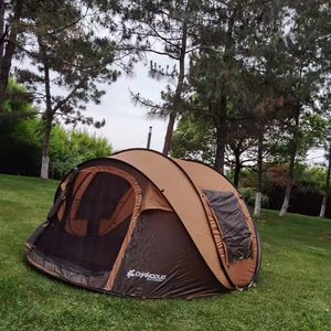 Carpa de Aluminio 2025 para Senderismo, Carpa Familiar Portátil Automática de Gran Espacio para 5-6 Personas - Product Image 1