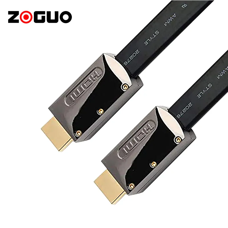 Ультра HD высокоскоростной цинковый сплав 24K позолоченный разъем новейший плоский кабель HDMI поддерживает 4K HDR ARC 3D для компьютера PS4 XBox