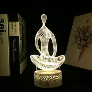Lampe de nuit en acrylique LED pour enfants, figurine d'<span class=keywords><strong>action</strong></span>, décoration de chambre d'enfant, lampe de bureau 3D, cadeau d'usine - Product Image 5