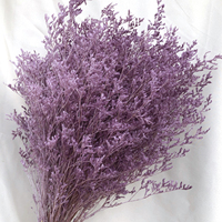 Proses Pemutihan Warna Buket Rumput Kering Limonium Bunga Kering Tahan Lama untuk Pernikahan Hari Ibu Natal Dekorasi Rumah