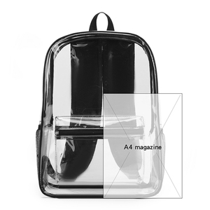 Transparent Pvc <b>Backpack</b> <b>Waterproof</b> Stadium Approved Secure Concert <b>School</b> Travel Shoulder Bag - Product Image 4