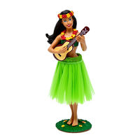 Figurine Resin Bobblehead Gadis Hawaii Kustom untuk Dekorasi Mobil & Rumah, Hadiah Patung Buatan Tangan